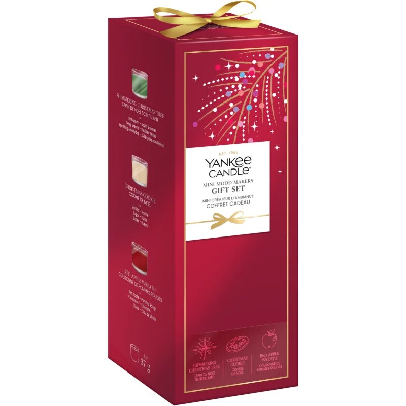 Yankee Candle Christmas Collection 2026 Mini Mood Makers vánoční dárková sada 3x37 g