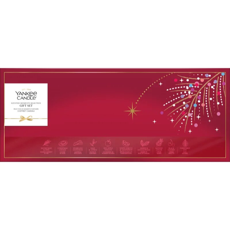 Yankee Candle Christmas Collection 2026 Scented Moments Selection vánoční dárková sada 11 ks