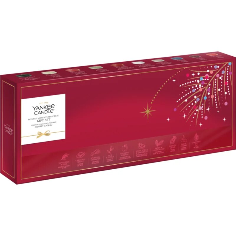 Yankee Candle Christmas Collection 2026 Scented Moments Selection vánoční dárková sada 11 ks