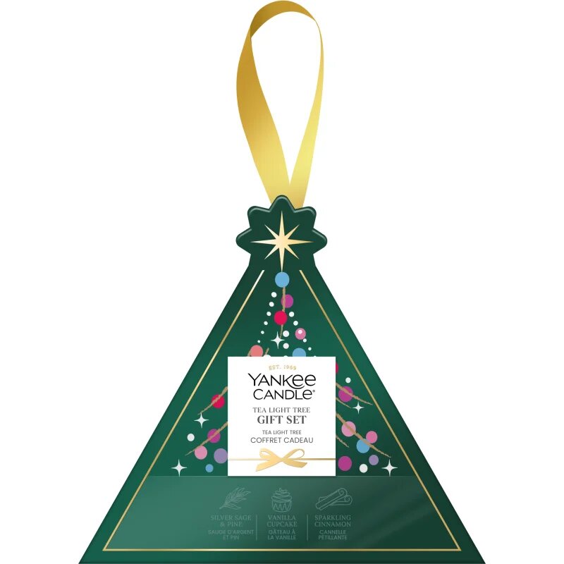 Yankee Candle Christmas Collection 2026 Tea Light Tree vánoční dárková sada 4 ks