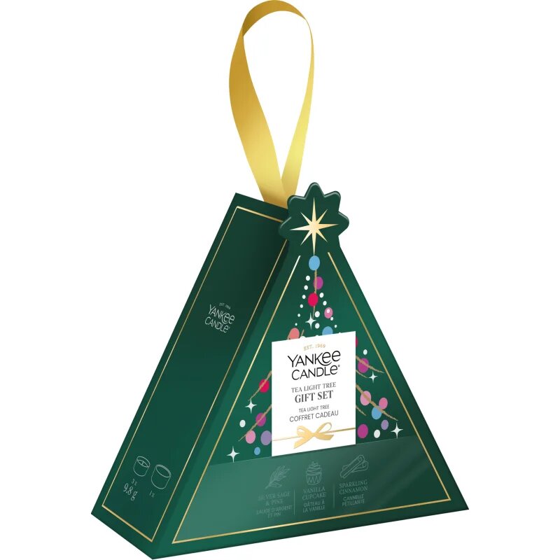 Yankee Candle Christmas Collection 2026 Tea Light Tree vánoční dárková sada 4 ks