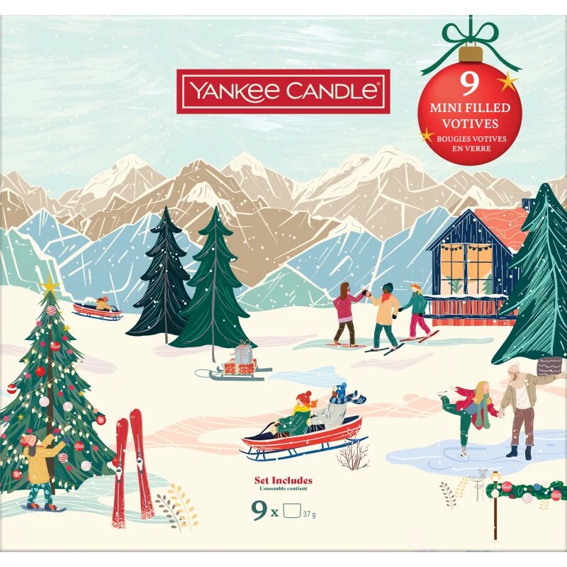 Yankee Candle Christmas Collection 9 Votive Candles dárková sada