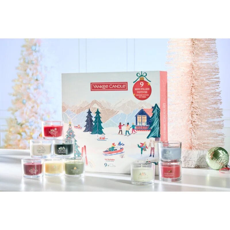 Yankee Candle Christmas Collection 9 Votive Candles dárková sada