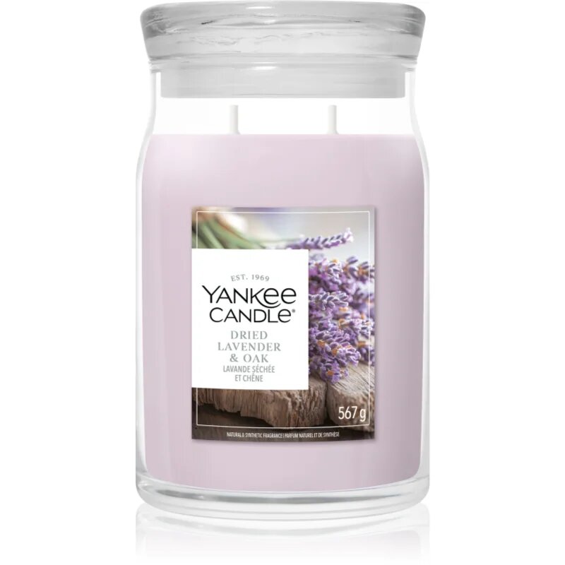 Yankee Candle Dried Lavender & Oak vonná svíčka 567 g