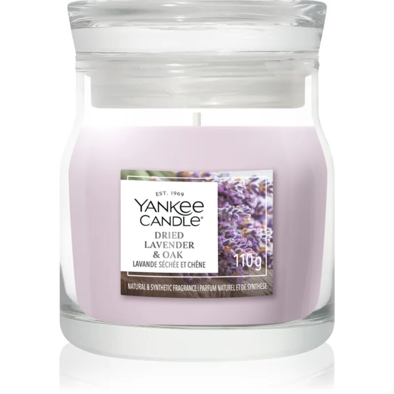 Yankee Candle Dried Lavender & Oak vonná svíčka Signature 110 g