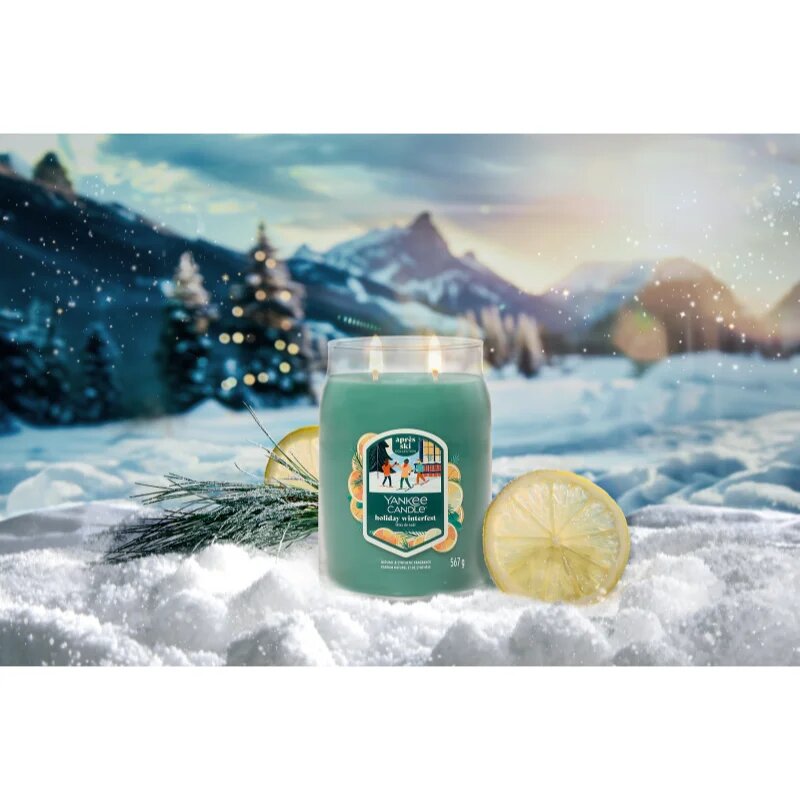 Yankee Candle Holiday Winterfest vonná svíčka Signature 567 g