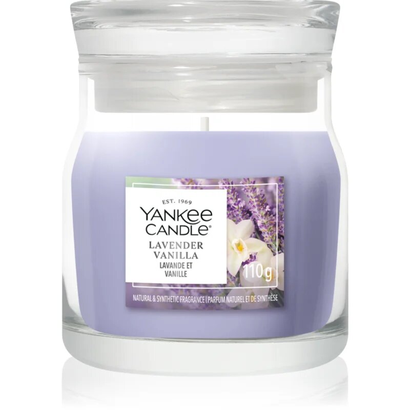 Yankee Candle Lavender Vanilla vonná svíčka Signature 110 g