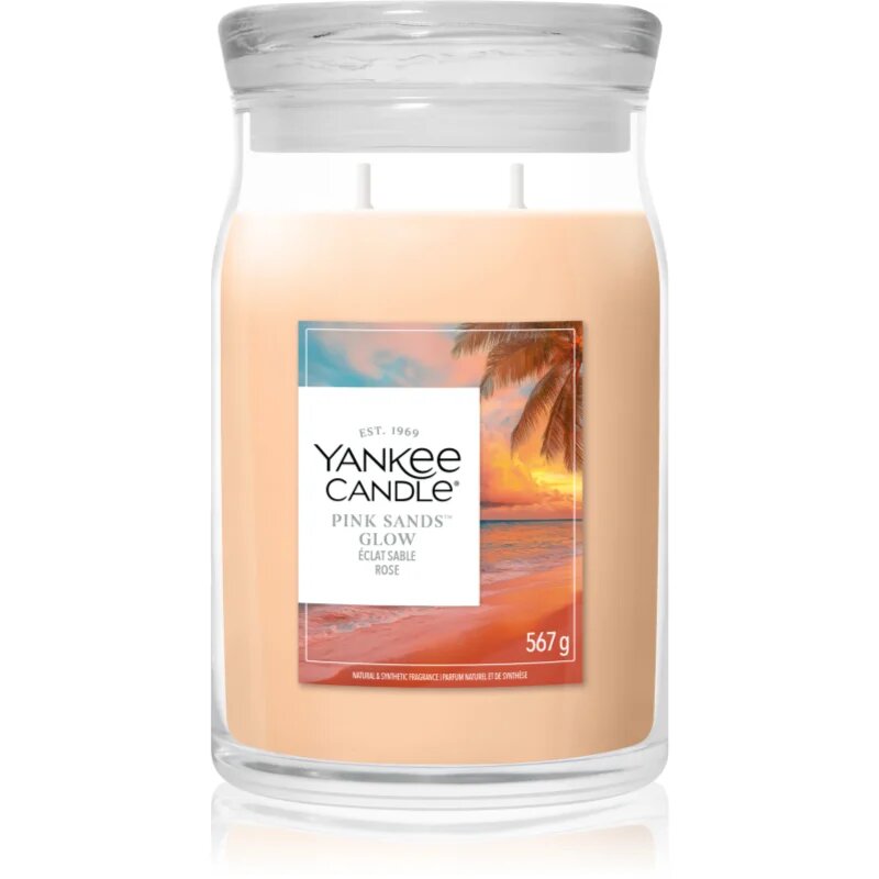 Yankee Candle Pink Sands Glow vonná svíčka 567 g
