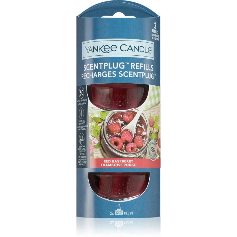 Yankee Candle Red Raspberry náplň do elektrického difuzéru 2x18.5 ml