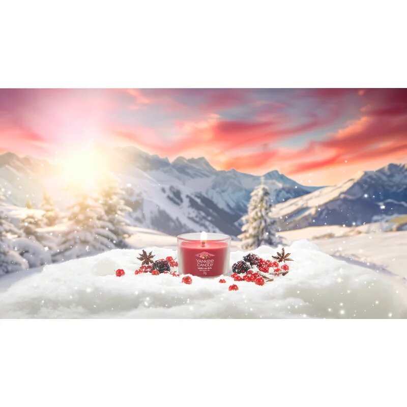 Yankee Candle Santa On Skis votivní svíčka glass 37 g