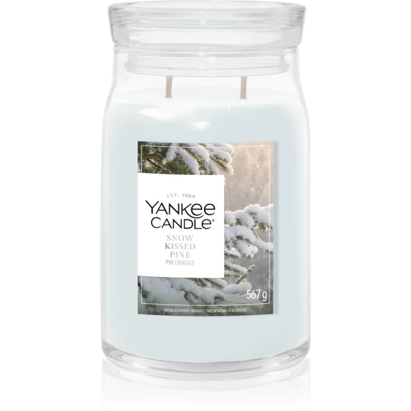 Yankee Candle Snow Kissed Pine vonná svíčka 567 g