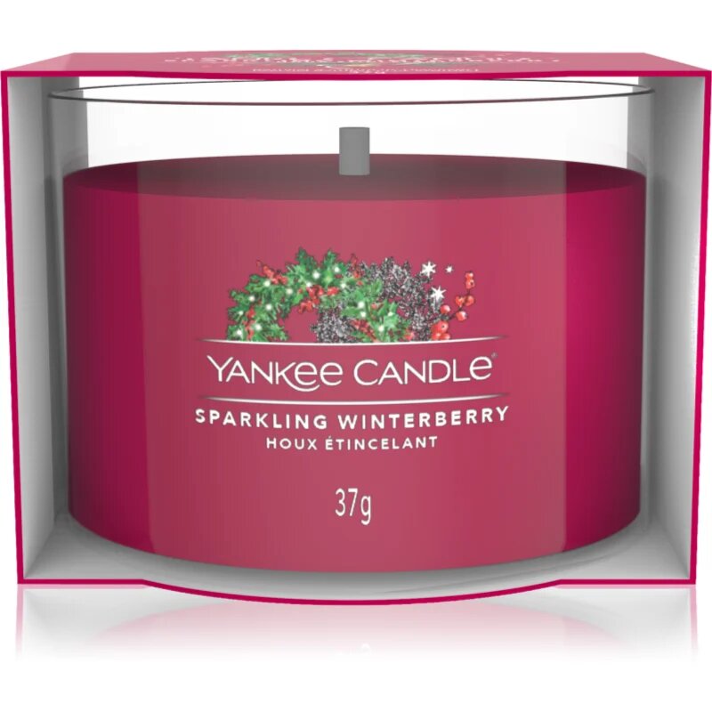 Yankee Candle Sparkling Winterberry votivní svíčka 37 g