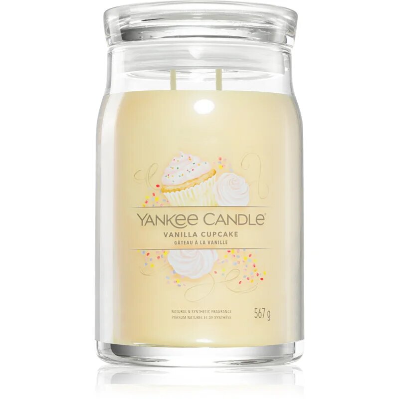 Yankee Candle Vanilla Cupcake vonná svíčka Signature 567 g