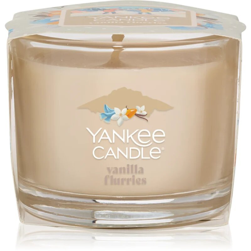 Yankee Candle Vanilla Flurries votivní svíčka glass 37 g