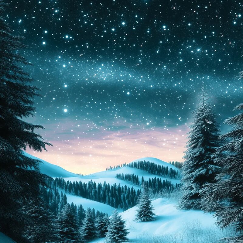 Yankee Candle Winter Night Stars vonná svíčka Signature 110 g