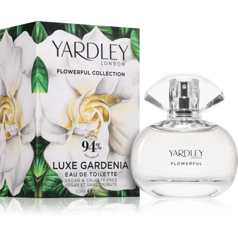 Yardley Flowerful Luxe Gardenia toaletní voda pro ženy 50 ml