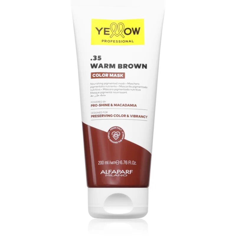 Yellow Professional Color Mask barvicí maska odstín .35 Warm Brown 200 ml
