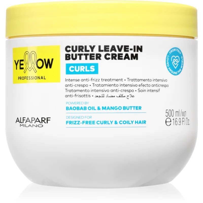 Yellow Professional Curls Curly Leave-in Cream bezoplachový krém pro kudrnaté vlasy 500 ml