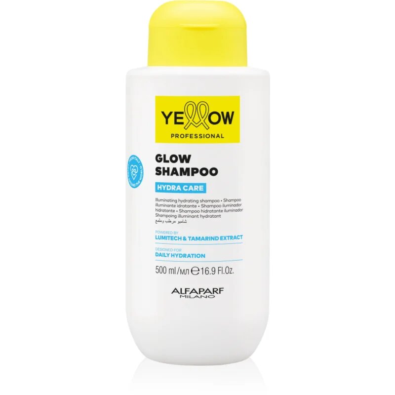 Yellow Professional Hydra Care Glow Shampoo hydratační šampon pro všechny typy vlasů 500 ml