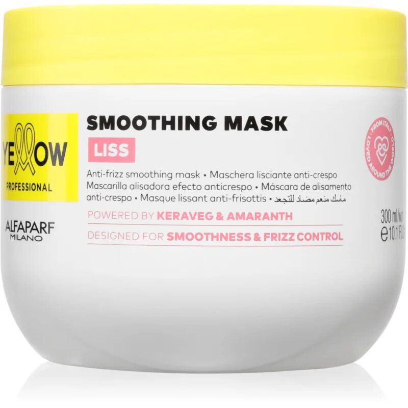 Yellow Professional Liss Smoothing Mask vyživující maska pro hladké a zářivé vlasy 300 ml