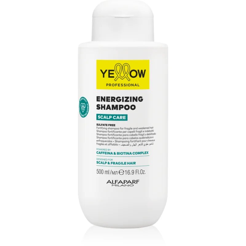 Yellow Professional Scalp Care Energizing Shampoo posilující šampon pro oslabené a křehké vlasy se sklonem k vypadávání 500 ml