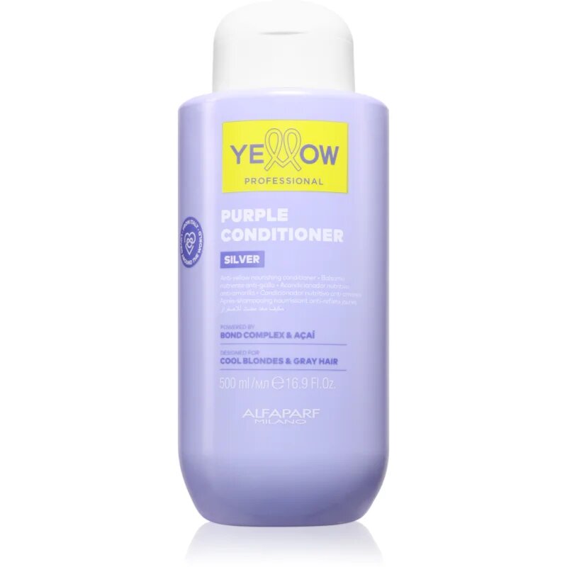 Yellow Professional Silver Purple Conditioner vyživující kondicionér neutralizující žluté tóny 500 ml