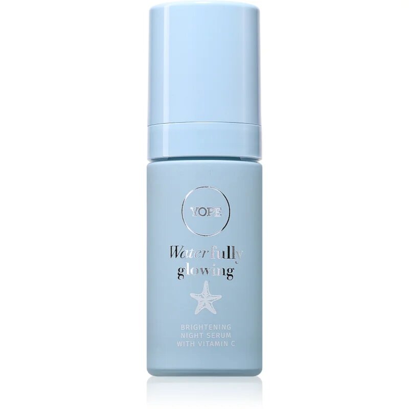 Yope Waterfully Glowing Brightening Night Serum rozjasňující sérum s vitaminem C 30 ml