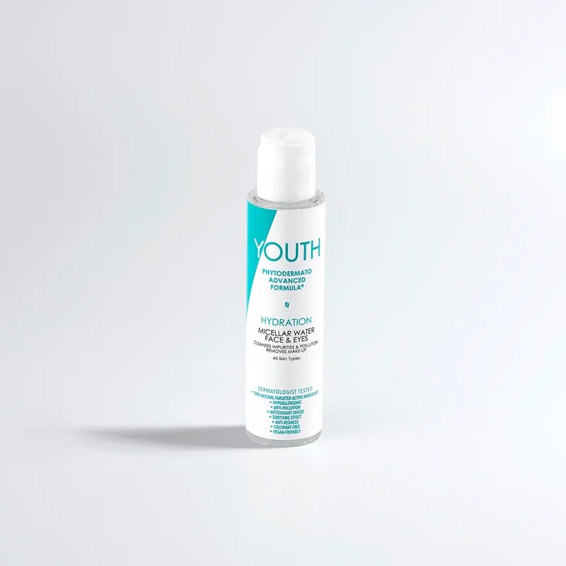 YOUTH Hydration Micellar Water Face & Eyes čisticí micelární voda na obličej a oči 100 ml