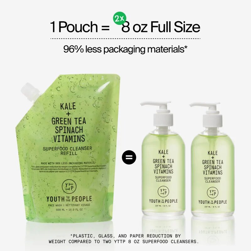 Youth To The People Superfood Cleanser čisticí gel plnitelný 150 ml