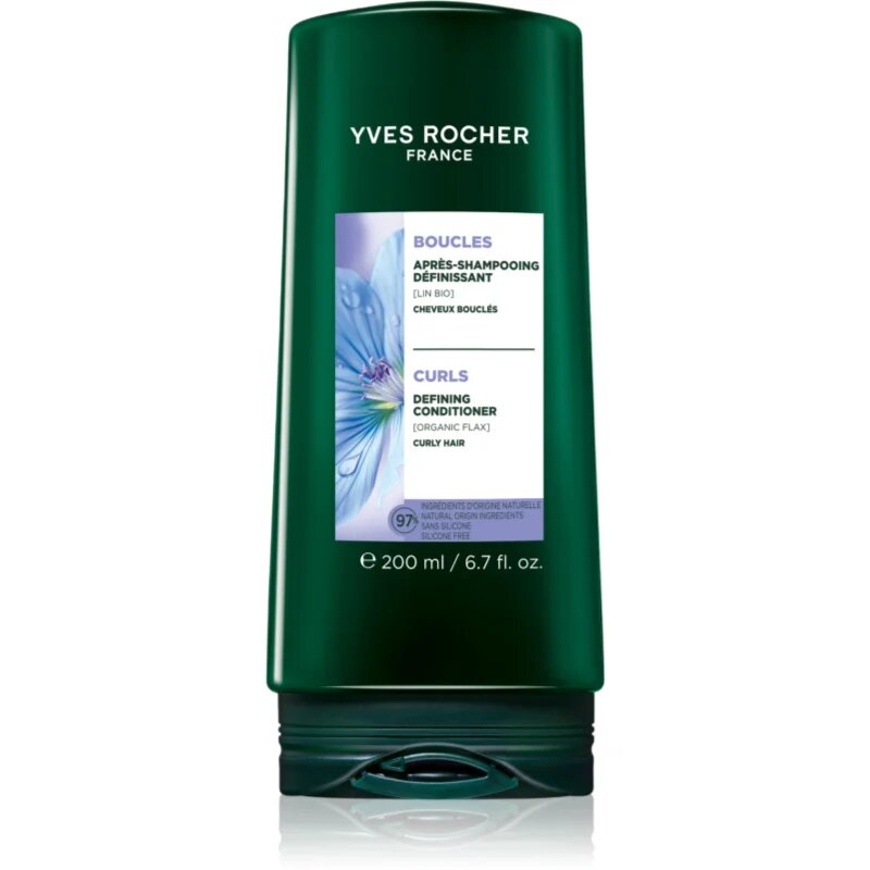 Yves Rocher Boucles kondicionér pro kudrnaté vlasy with organic flax 200 ml