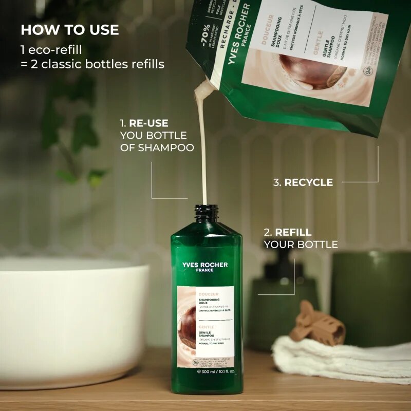 Yves Rocher Douceur zjemňující šampon 600 ml
