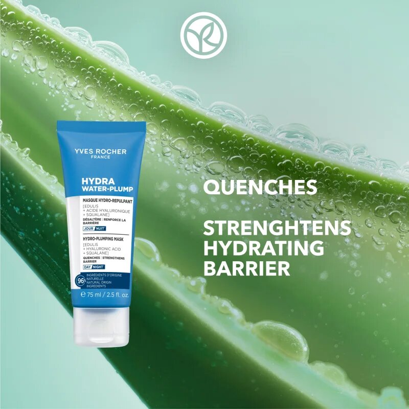Yves Rocher Hydra Water-Plump hydratační vyhlazující maska na den i noc 75 ml