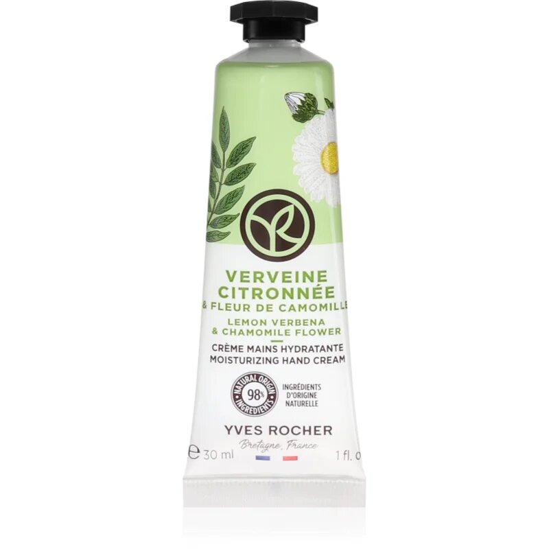 Yves Rocher Lemon Verbena & Chamomile Flower krém na ruce vůně citronová verbena & květ heřmánku 30 ml