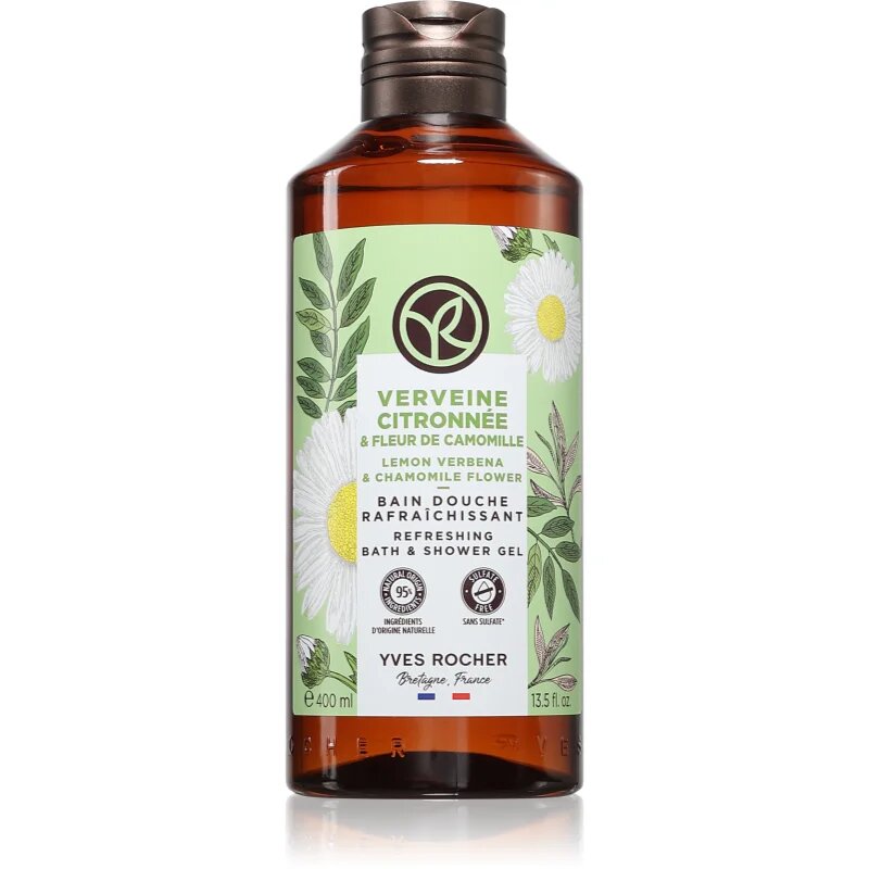 Yves Rocher Lemon Verbena & Chamomile Flower sprchový gel vůně citronová verbena & květ heřmánku 400 ml