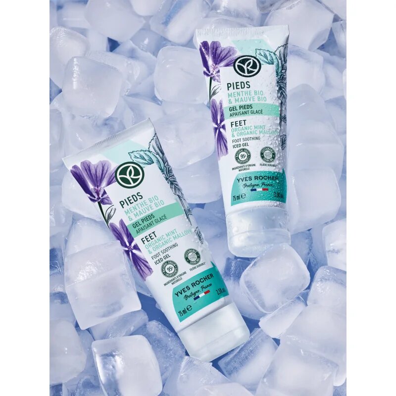 Yves Rocher Pieds chladivý gel na nohy Organic Mint & 75 ml