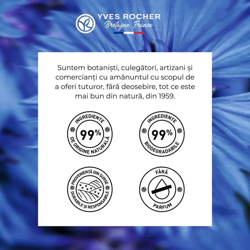 Yves Rocher Pur Bleuet odličovací čisticí voda pro citlivé oči 100 ml