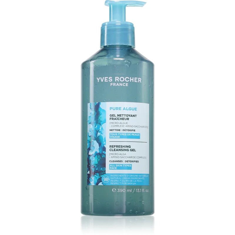 Yves Rocher Pure Algue čisticí gel s osvěžujícím účinkem 390 ml