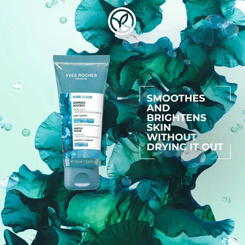 Yves Rocher Pure Algue jemný peeling 75 ml