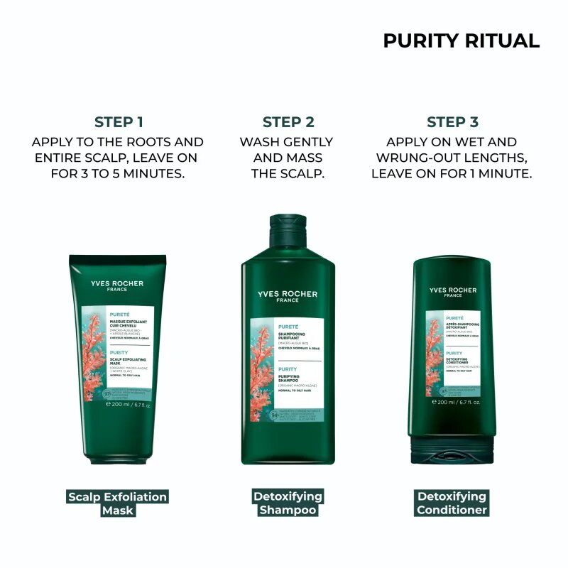 Yves Rocher Pureté čisticí detoxikační kondicionér 200 ml