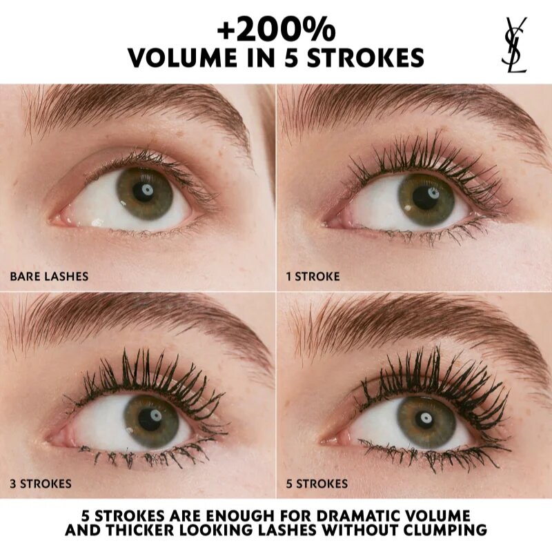 Yves Saint Laurent Lash Clash Waterproof voděodolná řasenka pro objem pro ženy Black 8.6 ml