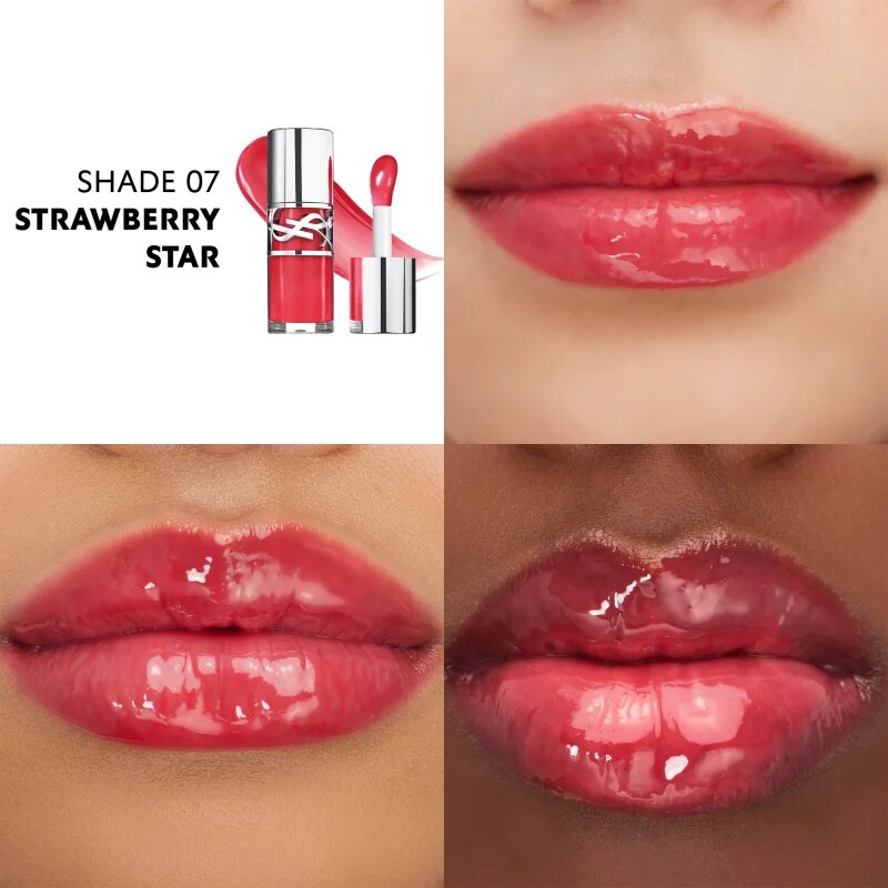 Yves Saint Laurent Loveshine Plumping Lip Oil Gloss lesk na rty odstín 7 Strawberry Star 6 ml
