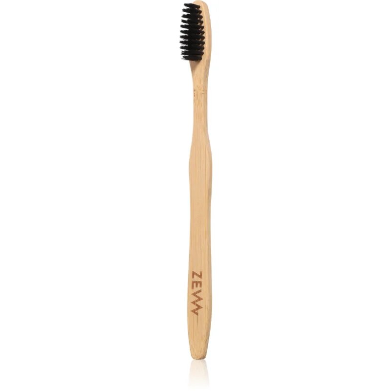 Zew For Men ACCESSORIES Toothbrush bamboo 19 cm bambusový zubní kartáček s aktivním uhlím 1 ks