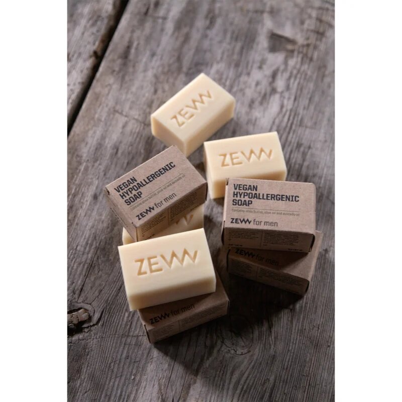 Zew For Men Vegan Hypoallergenic Soap tuhé mýdlo na obličej a tělo 85 g