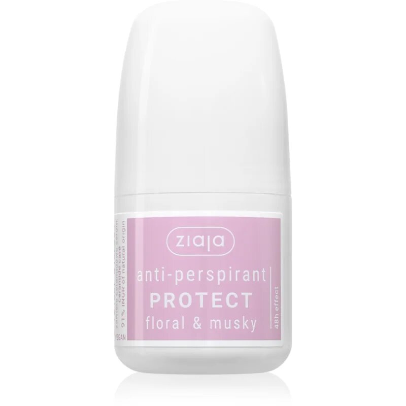 Ziaja Antiperspirant Protect antiperspirant roll-on vůně Floral & Musky 60 ml