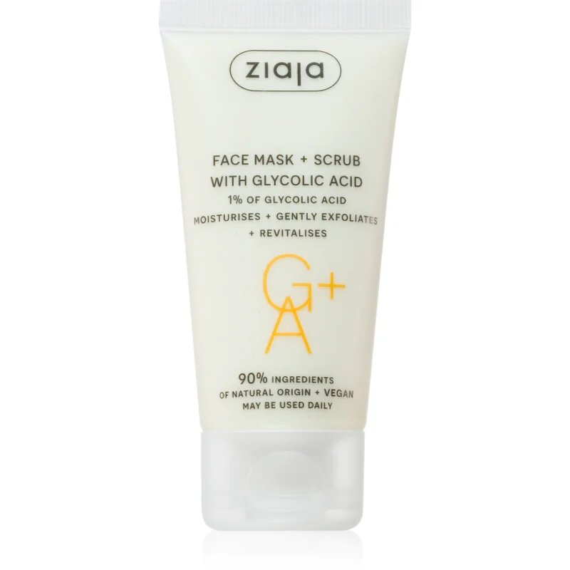 Ziaja Face Mask + Scrub with Glycolic Acid peelingová maska 55 ml