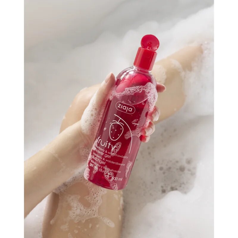 Ziaja Fruity Cranberry & Wild Strawberry hydratační sprchový gel 500 ml