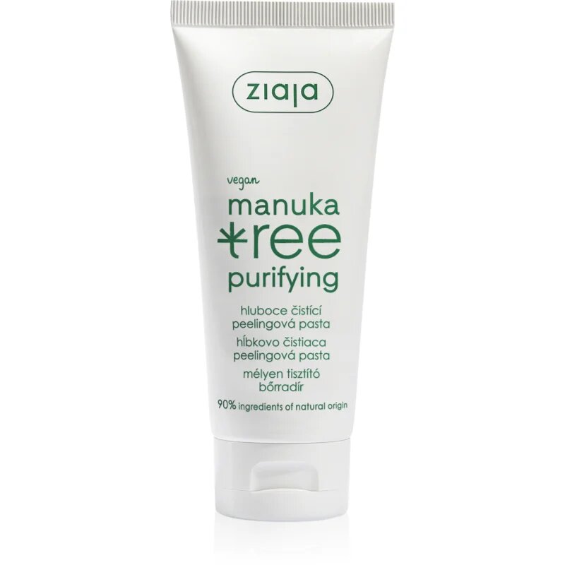 Ziaja Manuka Tree Purifying čisticí peelingová pasta pro normální až mastnou pleť 75 ml