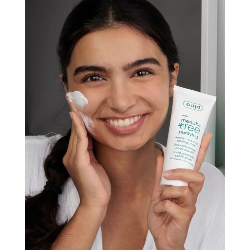 Ziaja Manuka Tree Purifying čisticí peelingová pasta pro normální až mastnou pleť 75 ml
