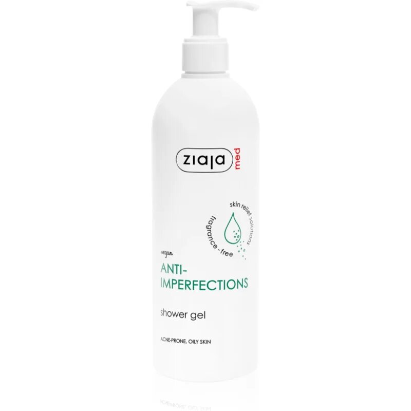 Ziaja Med Anti-Imperfections čisticí gel pro redukci kožního mazu na tělo 400 ml