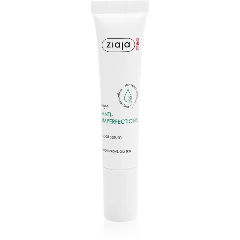 Ziaja Med Anti-Imperfections lokální péče proti akné na obličej dekolt a záda 15 ml